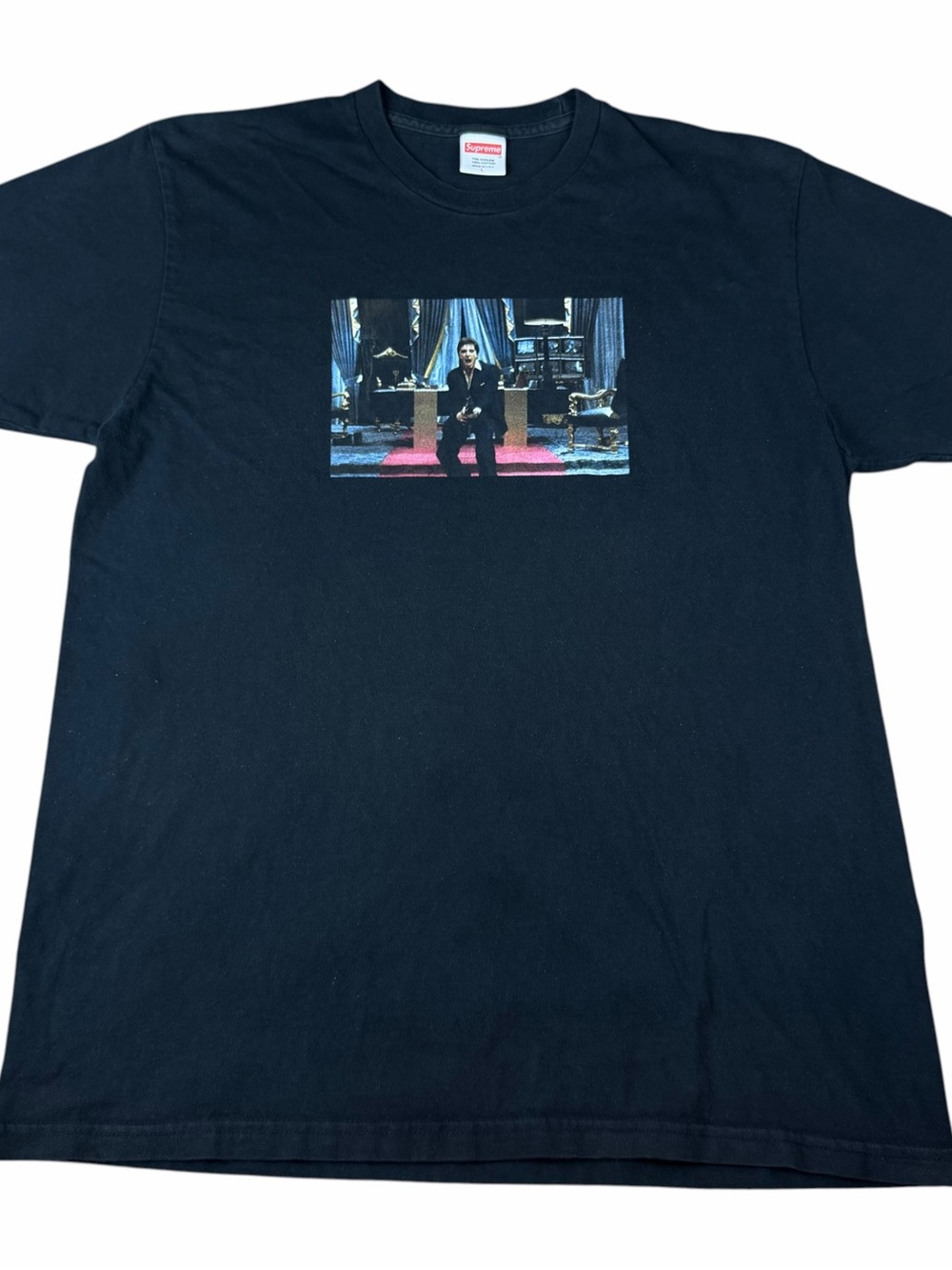 Supreme Scarface Friend Tee Black FW17 Adult Size Large L OG Rare 100% Authentic